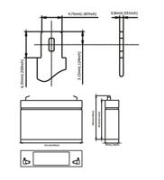 Ultracell loodaccu 6v 7Ah - thumbnail