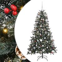VidaXL Kunstkerstboom met 150 led groen 150 cm pvc en plastic en staal - thumbnail