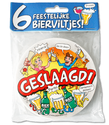 Bierviltjes geslaagd