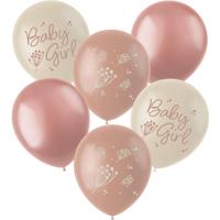 Ballonnen Blooming Baby Girl (6st) - thumbnail