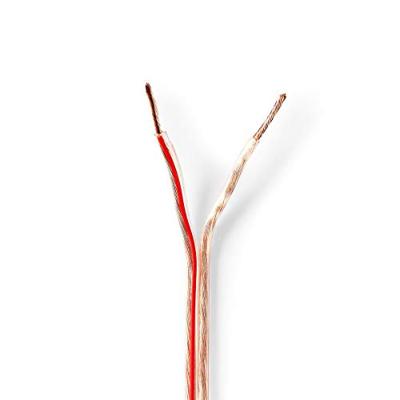Speaker-Kabel | 2x 1,50 mm2 | 100 m | Op Rol | Zwart/Rood