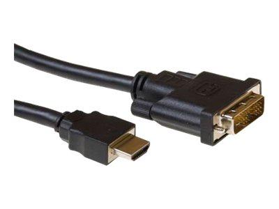 ACT Verloopkabel HDMI A male naar DVI-D male 1.00 m