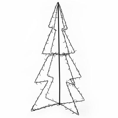 VidaXL Kegelkerstboom 160 led's binnen en buiten 78x120 cm