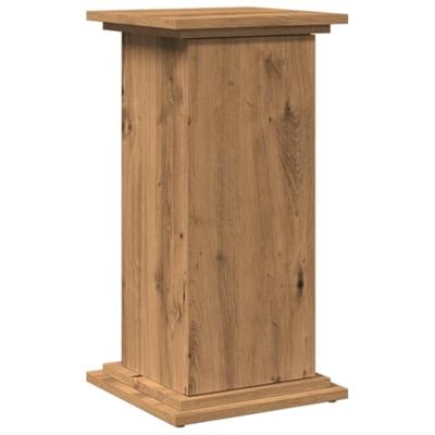 Sokkel met opbergruimte 31x30x60 cm hout artisanaal eikenkleur