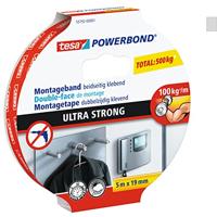 tesa ULTRA STRONG 55792-00001-02 Montagetape tesa Powerbond Wit (l x b) 5 m x 19 mm 1 stuk(s) - thumbnail