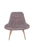Artistiq Fauteuil 'Jurre' Velvet, kleur Roze - thumbnail