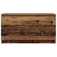 Tv-meubel 100x35x54 cm bewerkt hout oud houtkleurig - thumbnail