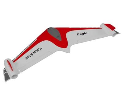 Xfly Eagle 40mm EDF PNP Incl. Gyro - Rood
