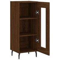 Dressoir 34,5x34x90 cm bewerkt hout bruineikenkleurig - thumbnail