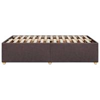 Bedframe zonder matras stof donkerbruin 140x200 cm - thumbnail