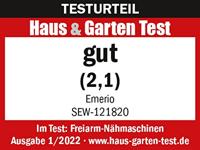 EMERIO Naaimachine met vrije arm SEW-121820 Wit, Lila - thumbnail