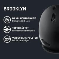 Olympic Sportswear Alpina sports urban helm brooklyn 52-57 mat zwart - thumbnail