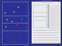 Sportec magnetisch coachbord volleybal met clip - thumbnail
