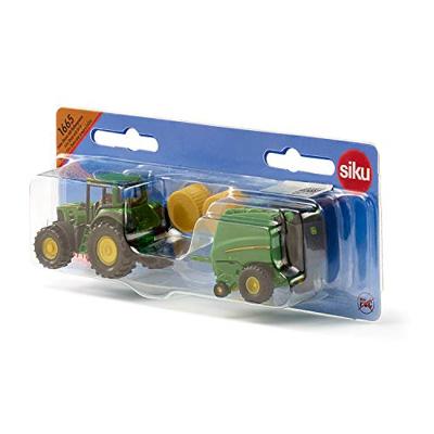 Siku 1665 John Deere + Balenpers - thumbnail