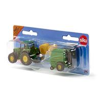 Siku 1665 john deere met balenpers - thumbnail
