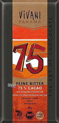 Delicate pure chocolade 75% Panama - 80 gram