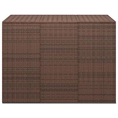 Tuinbox 145x100x103 cm polyetheen rattan bruin