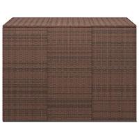 Tuinbox 145x100x103 cm polyetheen rattan bruin - thumbnail
