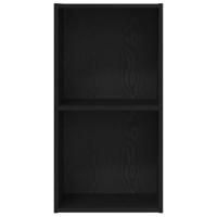 Boekenkast Zwart eiken 40 x 30 x 77 cm Bewerkt hout - thumbnail