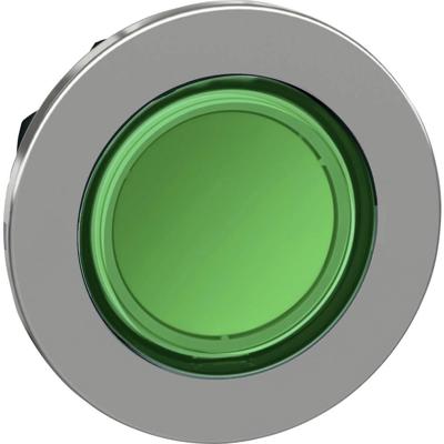 Schneider Electric ZB4FA38 ZB4FA38 Plat, Terugstelbaar (Ø) 30.5 mm Chroom, Groen 1 stuk(s)