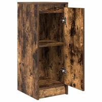 Dressoir 29,5x34x76 cm bewerkt hout gerookt eikenkleurig - thumbnail