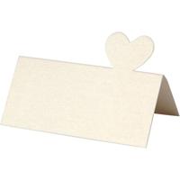 Creativ Company Naamkaarten, afm 8x8,5 cm, 120 gr, off-white, 20 stuk/ 1 doos - thumbnail