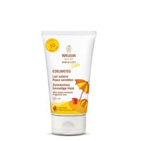 Weleda Edelweiss zonnelotion gevoelige huid SPF30 150 Milliliter - thumbnail