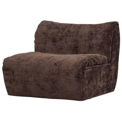 Woood Baggy 1-zitsbank chenille DonkerBruin