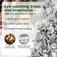 VidaXL Kunstmatige inklapbare kerstboom wit 120 cm pe en pvc - thumbnail