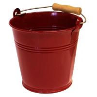 Zinken emmer 4 liter wijnrood - thumbnail