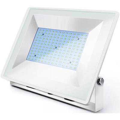 LED Bouwlamp 150W - Waterdichte Schijnwerper 6400K - Mat Wit Aluminium