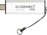 Q-CONNECT USB-C stick 3.2 Gen1, zilver, 128 GB - thumbnail