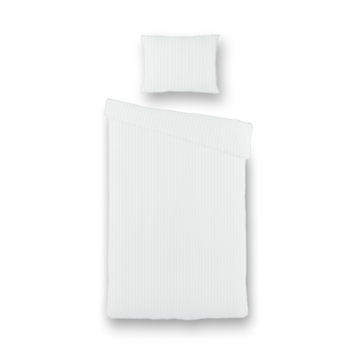Tiseco Home Studio Satijn streep - Wit Dekbedovertrek 1-persoons (140 x 200 cm) Dekbedovertrek Tiseco Home Studio Satijn streep - Wit Dekbedovertrek 1-persoons (140 x 200 cm) Dekbedovertrek