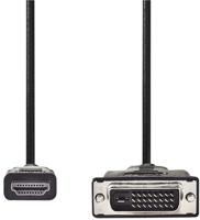HDMI - DVI-kabel | HDMI-connector - DVI-D 24+1-pins male | 3,0 m | Zwart - thumbnail