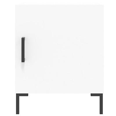 Nachtkastjes 2 st 40x40x50 cm bewerkt hout wit