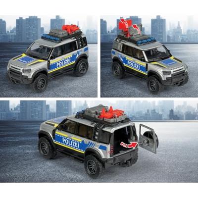 Majorette Land Rover Defender 90 Police Kant-en-klaar model Hulpdienstvoertuig (model) Majorette Land Rover Defender 90 Police Kant-en-klaar model Hulpdienstvoertuig (model)
