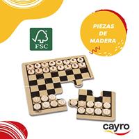 Schaakspel Cayro Hout - thumbnail