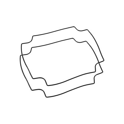 Hammond Electronics 1557FGASKET Afdichting Silicone Zwart 1 stuk(s)