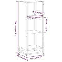 Boekenkast 40x35x107,5 cm bewerkt hout sonoma eikenkleurig - thumbnail