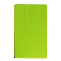 Karst structuur horizontaal flip effen kleur lederen hoesje met drie-vouwen houder voor Lenovo Tab 2 A8-50F(groen) - thumbnail