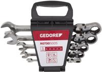 Gedore RED R07305005 | Ringratel-steeksleutelset met kniegewricht | 8 - 19 mm | 5-delig - R07305005 - thumbnail