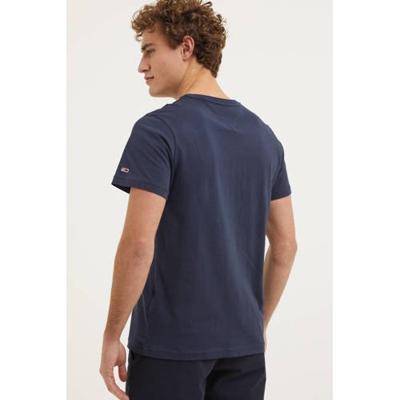 Tommy Jeans T-shirt van biologisch katoen donkerblauw Tommy Jeans T-shirt van biologisch katoen donkerblauw