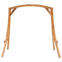 Schommelframe massief vurenhout met teakafwerking - thumbnail