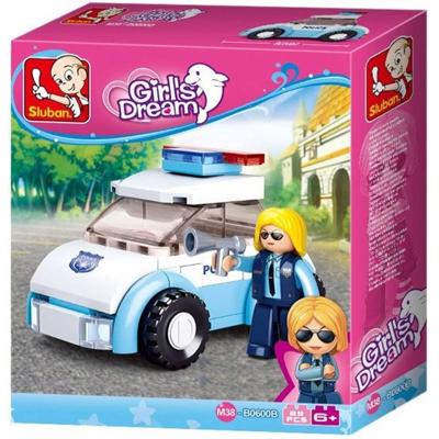 Sluban girls dream serie m38-b0600b politievrouw met politiewagen 69-delig Sluban girls dream serie m38-b0600b politievrouw met politiewagen 69-delig