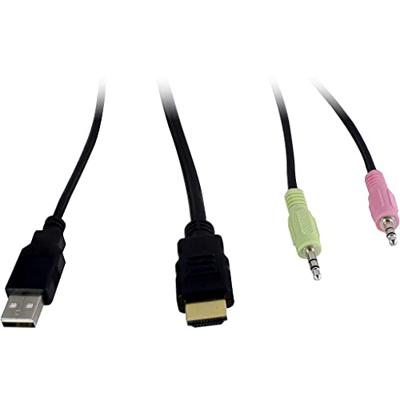 Inter-Tech AS-21HA HDMI KVM-switch Zwart Inter-Tech AS-21HA HDMI KVM-switch Zwart