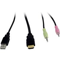 Inter-Tech AS-21HA HDMI KVM-switch Zwart - thumbnail