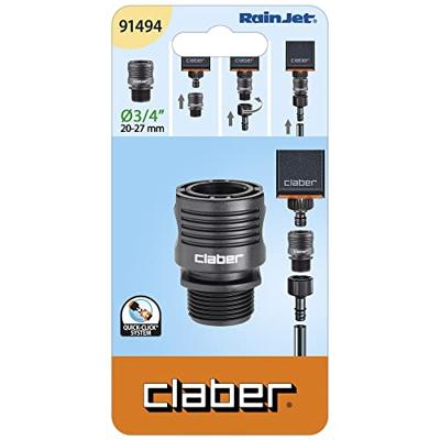 Claber Universele Klikkoppeling ¾" Buitendraad - Weerbestendig & Eenvoudige Installatie
