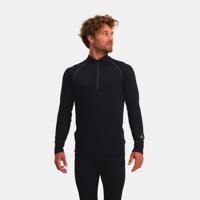 Zip-Neck Thermo Longsleeve Heren | Zwart | XXL - thumbnail