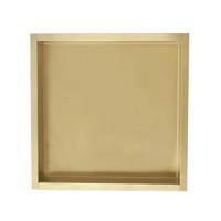 Inbouwnis Sanilux Napo Wand 30x30x7 cm Geborsteld Goud Sanilux - thumbnail