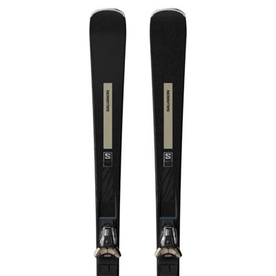 Salomon E S/Max N°10 + M10 GW L80 Ski Dames Black/Light Bronze Met. 165
